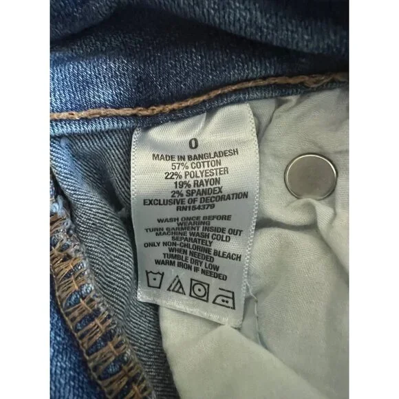 Aeropostale Distressed Ankle Legging Denim Jeans 0 Skinny Jeggings Ripped High R - Picture 8 of 11